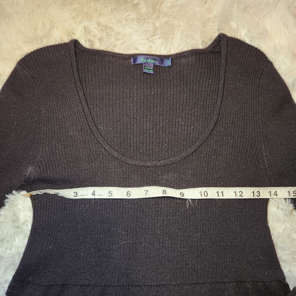 Boden Wool Scoop Neck Long Sleeve Mini Sweater Dress - Picture 5 of 11